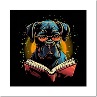 Boxer Reads Book Posters and Art